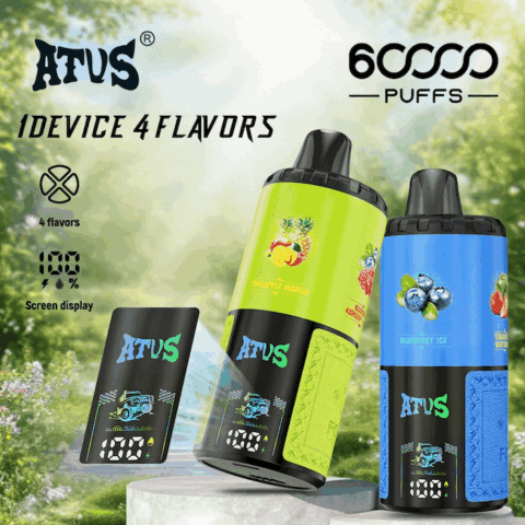 DE030 60000 Puffs Vape jetable avec écran intelligent et charge rapide saveur reglable ATVS Vape
