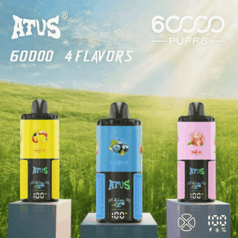 DE030 60000 Puffs Vape jetable avec écran intelligent et charge rapide saveur reglable ATVS Vape