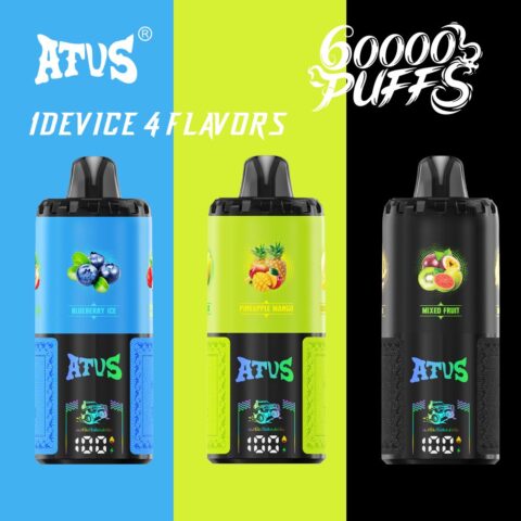 DE030 60000 Puffs Vape jetable avec écran intelligent et charge rapide saveur reglable ATVS Vape