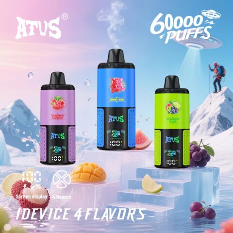 DE030 60000 Puffs Vape jetable avec écran intelligent et charge rapide saveur reglable ATVS Vape